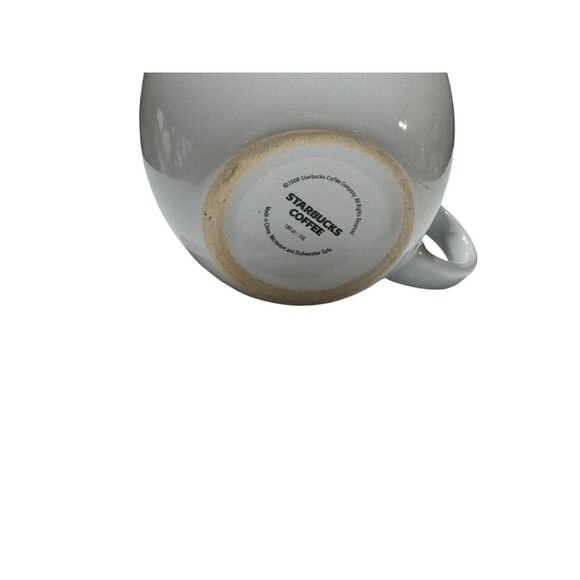 Starbucks 2008 18 oz Cup White w/ Red Lettering‎ Coffee Mug - Picture 6 of 6